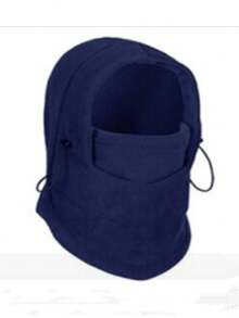 Winter Windproof Thick Warm Hat With Fleece Face , Unisex, Windproof Breathable Adjustable, Outdoor Sports Solid Color Multifunctional Balaclava, Soft Warm Cycling Face Cap, Suitable For Daily Activities, Such As Snowboarding, Skiing, Etc. - Multicolor - View 10