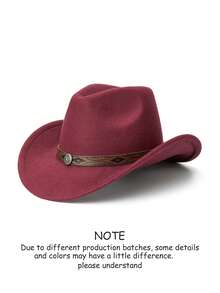 A Unisex Western Cowboy Top Hat With A Detachable Striped Floral Belt Buckle Is Perfect For Casual Daily Wear, Outdoor Activities, Horseback Riding, Music Festivals, Party Stage Performances And Western Cowboy Gatherings. It Is Also The Best Choice As A Fashionable Hat (One For Everyone). - Pu Flower Diamond Hat - View 9