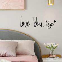 5-Piece "Love You Bye" Door Sign Set, Vintage Bohemian Style Wall Art, Heart-Themed Decoration Of Love And Warmth, Perfect For Hallways, Entryways, Courtyards, Ideal Home Gift, A Thoughtful Choice For Family And Friends (Cardboard Packaging, Damage-Resistant)