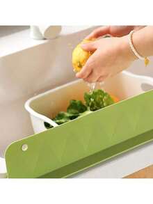 Silicone Material Sink Splash Guard Kitchen Dishwashing Basin Anti-Splash Board Household Hand Washing Countertop Water Barrier Absorbent Mat Waterproof Protector