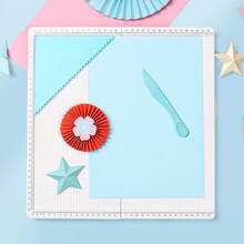 320 X 320 Mm Folding Scoring Board With Triangular Tool: Ideal For Creating Cards, Envelopes And Crafts With Photo Paper.
