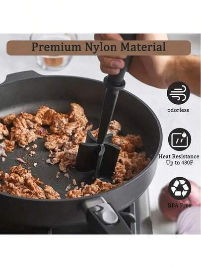 2025 New Hand-Held Household Shredder Fruit Manual Mixed Rice Grinding Shovel Stirring Stick General-Purpose Family