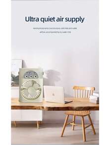 迷你可折叠便携式USB供电立式桌面风扇，插电式桌面空气冷却器 - 彩色 - 查看 5