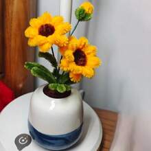 300pcs Sunflower-Inspired Pipe Cleaners - DIY Craft Set For Adult Art Projects, Floral Bouquet Kit For Graduation, Wedding & Birthday Gifts, Applicable Age Group 14+ - Multicolor - View 11