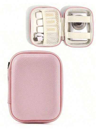 USB Headphone Case, Data Cable, Charger, Tablet PC Disc, Shock-Proof & Pressure-Resistant Protective Box, Photo Printer Storage Box, Scratch-Resistant & Durable Polyurethane Leather Candy Color Series, Mini Camera Protective Case, Charger Protective Case, Waterproof Charger Protective Case, Travel Electronics Organizer Bag, Ramadan Gift, Valentine's Day Gift, Thanksgiving Gift