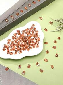 100pcs Mini Capybara Figurines, Suitable For Micro Animal Desktop Decor, Outdoor Craft Decoration, Mini Resin Narcissus Garden Landscape Decoration - Multicolor - View 4