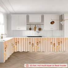 1pc Vintage Orange Lantern Pattern Design, Space-Saving Tablecloth For Kitchen, Dining Room, Ramadan & Eid Decoration, With Hanging Hole, Portable & Durable, Lightweight Material, Home Celebration Decor, Festival Lantern Pattern, Decorative Tablecloth - Multicolor - View 9