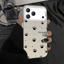 Unable to label For  17 16 15 14 13 12 11 Pro Max AIR PLUS X XS mobile phone case for friends gift for family couple unisex Halloween gift Easter gift color silver mobile phone case - Pata de gato CYK SilverFXAW - Ver 4