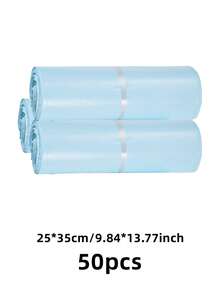 Bộ 50/10 túi quà dày dặn, chống thấm nước, màu trơn, kiểu dáng tối giản và đa năng, phù hợp cho trường học, văn phòng, mùa tựu trường, sinh nhật nam giới, ngày Valentine, quà Giáng sinh, túi quà số lượng lớn, túi quà màu xanh dương. - xanh nhạt - Xem 12