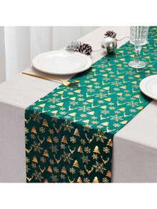 1/2 piezas Camino de mesa navideño de 28*275cm con copos de nieve rojos, fondo rojo y copos de nieve dorados, decoración de mesa de invierno para Navidad, árbol de Navidad, ideal para fiestas familiares, cocina, comedor, bodas, interior, exterior, decoración de temporada - color sólido - Ver 7