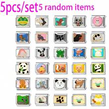 1/5/10pcs Stainless Steel Modular Beads, DIY Bracelet Necklace Ring Anklet, Fashionable Elegant Cute Italian Modular Design, Ideal Couples Gift (Product Is Single Component, Not Pre-Assembled) Valentine's Day, Ramadan, New Year Gift - Multicolor - View 4