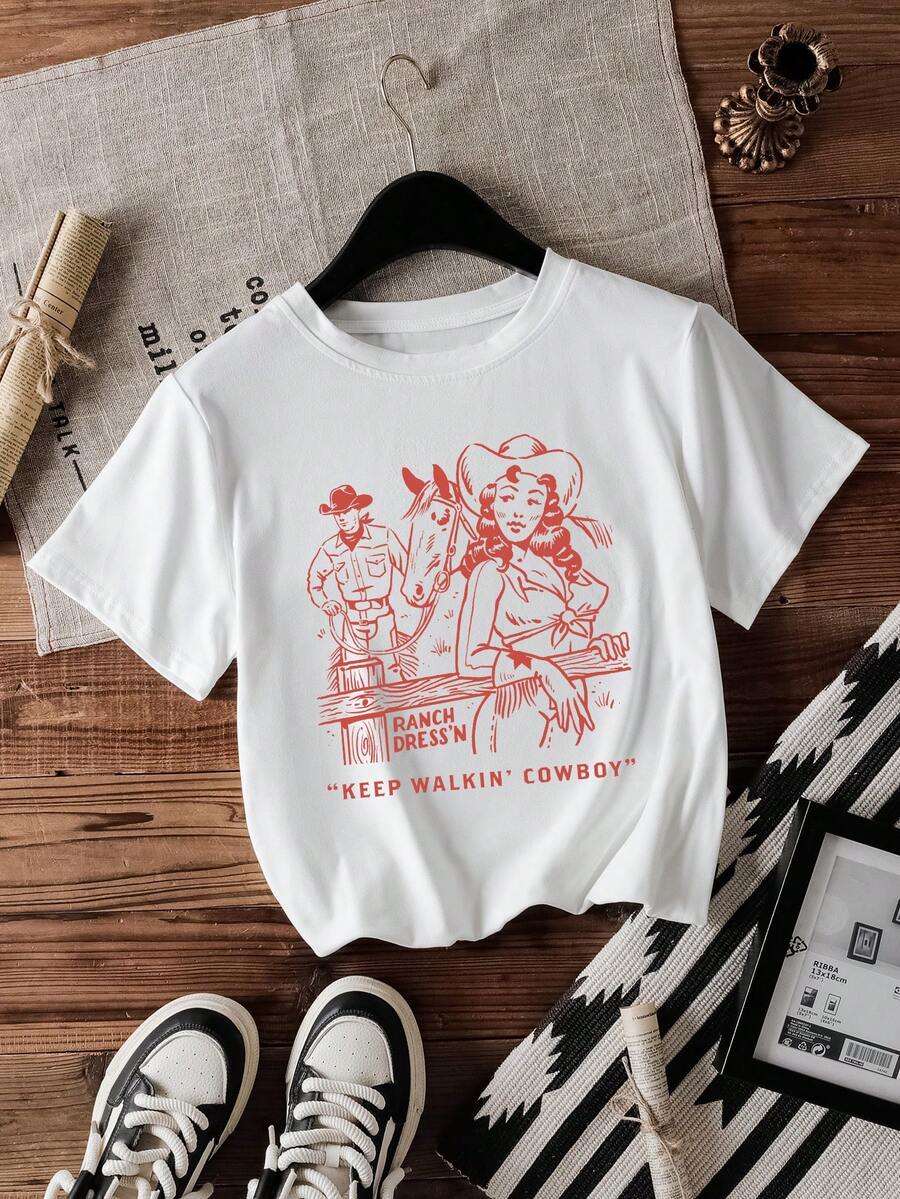 休闲百搭纯色圆领短袖T恤