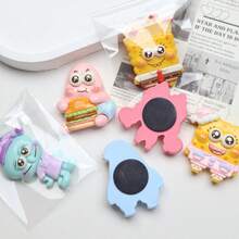 海绵宝宝卡通树脂冰箱贴，独特创意家居装饰磁性贴纸，可爱装饰品 - 彩色 - 查看 4