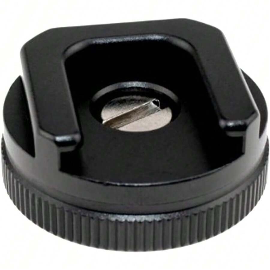 Adaptador de zapata caliente para cámara DSLR con tornillo de montaje de tornillo de trípode  de 1/4 pulgadas para cámaras DSLR, luz intermitente de video - 1 - Ver 1