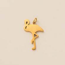 1pcINS Fashion Animal Series Butterfly Tiger Squirrel Flying Pig Eagle Snake Zebra Elephant Swan Bear Dinosaur DIY Pendant, Stainless Steel Pendant, 18K Gold Plated, DIY Jewelry Accessories, Necklace Accessories, Bracelet Accessories, Earring Accessories, Keychain Accessories, Bag Accessories, Women's Jewelry Accessories, Wallet Accessories, Bracelet Pendant, Stainless Steel Small Pendant, Gifts. - Multicolor - View 23