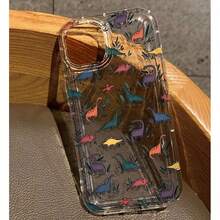 Funda para teléfono compatible con iPhone 17 Air/16e/15/14/13 Mini/12 Mini/11 Pro, Pro Max, Plus, a prueba de golpes + resistente a caídas,  total, 360 ° Protege el teléfono - transparente - Ver 3