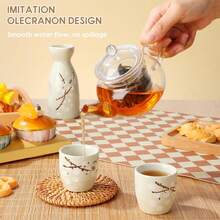 EstiloSHERCHPRY Estufa de Tetera Vidrio de 250ml, Embalaje Reforzado, Tetera de Flores de Vidrio Con Infusor Extraíble Teterass de Vidrioss de Estufa Teterass Pequeña de Vidrioss TransparenteVersión mejorada - 1 - Ver 6