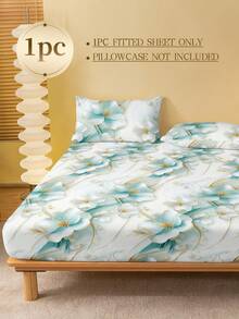 1 Ga trải giường họa tiết hoa màu xanh lá nhạt, tấm bảo vệ nệm họa tiết cành cây, ga phủ nệm ngày Valentine cho giường, mềm mại và thoáng khí, phù hợp với mọi kích cỡ giường - đơn, đôi, cỡ King, cỡ Queen. Ga trải giường có độ sâu lên đến 11,8 inch, họa tiết hoa lá, thoáng khí, không nhăn, giúp ngủ ngon hơn, có thể giặt máy, kiểu dáng hiện đại. - Màu xanh Bạc hà - Xem 5