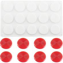 15-Cavity Tourbillon Silicone Molds Round Spiral Candy Mold - Multicolor - View 10