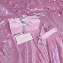 150cm*100cm 闪光激光涤纶面料 彩虹全息婚礼派对背景幕布 服装DIY材料 - 彩色 - 查看 9