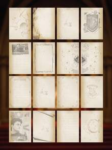 Harry Potter 1 Sổ tay sáng tạo cổ điển, Sổ nhật ký công việc hàng ngày có mật mã bảo vệ bản đồ Lâu đài , Sổ tay nghệ thuật retro tinh tế đa chức năng dùng cho văn phòng, lập kế hoạch, quà tặng sinh nhật, quà tặng tốt nghiệp cho thanh thiếu niên hâm mộ  [Được cấp phép chính thức] - Nhiều màu - Xem 4