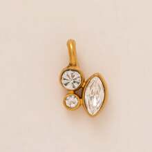 1 mặt dây chuyền hình giọt nước mặt trời bất đối xứng bằng thép không gỉ, mạ vàng 18K, có thể tự làm vòng cổ, vòng tay, bông tai, dây chuyền, móc khóa, mặt dây chuyền bùa hộ mệnh, chống thấm nước, chống oxy hóa, trưng bày quyến rũ, quà tặng trang sức cho nữ. - Nhiều màu - Xem 10