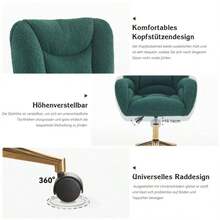 Home Office Chairs - Green - View 3