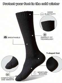 20 Pairs Men's Thick Wool Crew Socks, Winter Socks, Thermal Socks, Ski Socks, Cycling Socks, Outdoor Sports Socks, Suitable For Christmas/Thanksgiving/New Year Gifts, Comfortable Daily Life And Sports Socks