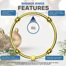 Shower Curtain Rings - 黑色 - 查看 6