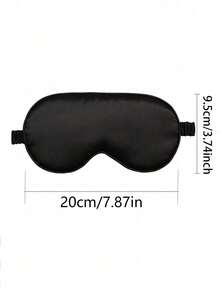 1pc Satin Silk-Like Sleep Eye Mask, Blackout Elastic Travel Nap Eye Mask, Solid Color Sleep Eye Mask For Daily Eye Care. Suitable For Men And Women, Great Gift For Family, Friends, And Partners. Ideal For Relaxation, Travel, Insomnia, And Business Trips. - Multicolor - View 8