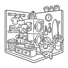 《舒适之地》涂色书一本，适合成人和儿童，图案大胆而简洁优雅，是放松身心的理想之选。可作为圣诞节、万圣节、生日、儿童节礼物，也可作为学生用品、返校用品或日常学习用品。[手绘必备] - 彩色 - 查看 7