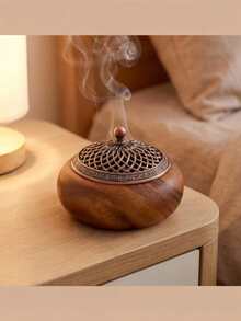 胡桃木香炉/熏香炉 - 高品质实木结构，是家居装饰的完美之选，也是馈赠亲朋好友的精美礼物。 - 彩色 - 查看 12