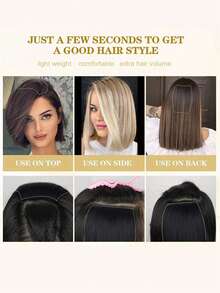 2 miếng độn tóc vô hình, được thiết kế dành cho phụ nữ - Đặc biệt dành cho những người có đỉnh đầu cao, tạo vẻ ngoài tự nhiên, bồng bềnh, kín đáo, dễ dàng giải quyết vấn đề đỉnh đầu phẳng, giúp tăng độ dày tóc một cách trực quan, vô hình và liền mạch, phù hợp cho việc đi lại hàng ngày/hẹn hò/công sở, được thiết kế cho phụ nữ muốn có mái tóc bồng bềnh tự nhiên. Phụ kiện tóc, kẹp tóc - Nhiều màu - Xem 4