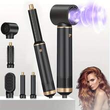 UKLISS Hair Dryer Brush 5in 1,Hair Styler,High- 5iSpeed Hair Dryer Fast Drying, ProfessionalMulti Blow Dryer Brush For CurlingVolumizing Straightening Styling - Black - View 9