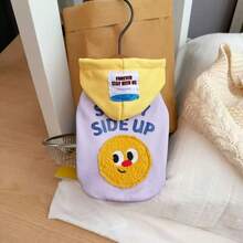 1pc Pet Dog/Cat Hooded Sweatshirt, Warm Thick Clothing, Fashionable Gift For Holidays, Spring/Autumn/Winter Essentials, Valentine's Day Gift - Multicolor - View 4