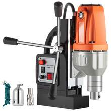 Taladro magnético de 980 W con diámetro de perforación de 1-1/3 pulgadas (35 mm) Máquina de taladrado magnético 2700 LBS Fuerza magnética Sistema de perforación magnética 680 RPM Taladro magnético eléctrico portátil - Naranja - Ver 8