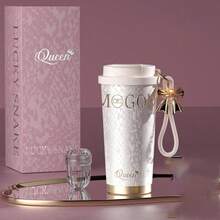 1pc High Beauty Insulated Cold Cup 316 Stainless Steel Tea Cup Outdoor Car Straw Water Cup Coffee Cup