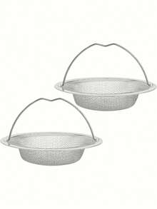 Bộ 3 lưới lọc bồn rửa bằng thép không gỉ có tay cầm | Lưới lọc chống gỉ, chống tắc nghẽn cho bồn rửa nhà bếp và phòng tắm, thép không gỉ 201, dễ dàng ngăn ngừa tắc nghẽn. - Nhiều màu - Xem 13