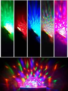 1pc Sound Activated Disco Wristband Light, Rechargeable Mini Strobe Light, Stage Party Light, Portable Color Wrist Light, Suitable For Christmas Family Gathering - Multicolor - View 7