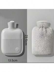 Water-Filled Plush Hot Water Bottle, Anti-Explosion Foot Warmer & Bed Warmer, Cute Hand Warmer - Multicolor - View 13