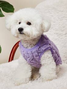 PETSIN 宠物服装。厚实温暖的毛绒背心，适合小型犬和猫在冬季穿着。可以在户外快乐玩耍的狗狗服装。