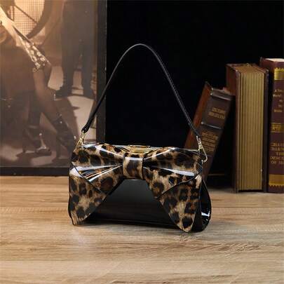 Minimalist Fashion Casual Large Bow Clutch Bag, Romantic Gift For Girlfriend, Women Shoulder Bag
