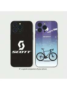 Funda de teléfono para bicicleta S-Scott-T compatible con 16 15 14 13 12 Mini 11 Pro XS Max X XR SE5 6 7 8 Plus, funda de silicona suave, funda compatible con funda  17 Pro Max, funda  17 Pro, funda  17, funda  16, funda  16 Pro Max, funda  15 - Z1 - Ver 3