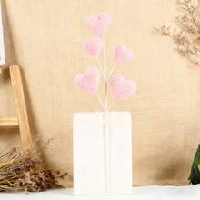 Ramas artificiales de San Valentín con corazón brillante para rellenar jarrones, arreglos florales y decoración para fiestas en el hogar. - vistoso - Ver 3