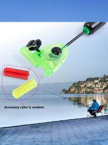 GOTURE 1 Set Multifunctional European Style Carp Fishing Kit: Stainless Steel Vibrating Lure + Tensioner + Alarm Holder (Flat Clip Hard Rod Design)