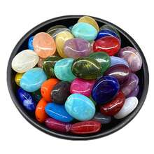 10颗/包 15x19毫米 亚克力椭圆形珠子，用于制作手链、项链、耳环等珠宝首饰，DIY配件 - 彩色 - 查看 13