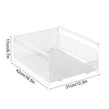 3-Pack Stackable Metal Storage Drawers – Pull-Out Organizer Baskets For Kitchen, Bathroom & Office Cabinets - White - View 5