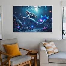 Beautiful Dreamy Sstarry Ocean Glowing Scales World Canvas Wall Art Poster Print Bedroom xinch(xcm)cuadros decorativos para sala,poster,con marco,posters,cuadros para la pared ,marcos para cuadros,cuadro,virgen de guadalupe,salascuadros decorativos para sala,poster,con marco,posters,cuadros para la pared ,marcos para cuadros,cuadro,virgen de guadalupe,salas - transparente - Ver 5