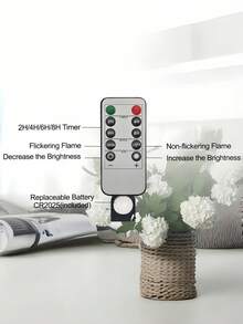 6pcs/12pcs/24pcs Battery Powered Tea Lights, Candle Lights, LED Tea Lights, Flameless LED Tea Lights, Wishing Candles, 3D Flame Effect, Realistic & Bright, Unscented, Fake Candles, With Remote Control & Timer, Suitable For Wedding, Party, Valentine's Day, Romantic Dinner, Home Decor, Outdoor, Gift, Candle Warmer - White - View 9