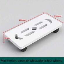 Adjustable Metal Computer Cart With Swivel Casters And Ventilation Cooling Base - Desktop PC Stand For Office Storage (PC Not Included) Outdoor Decor